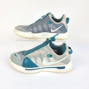 Nike PG 4 Mens Athletic Basketball Shoe Sneaker 10 Paul George String/Sail Grey